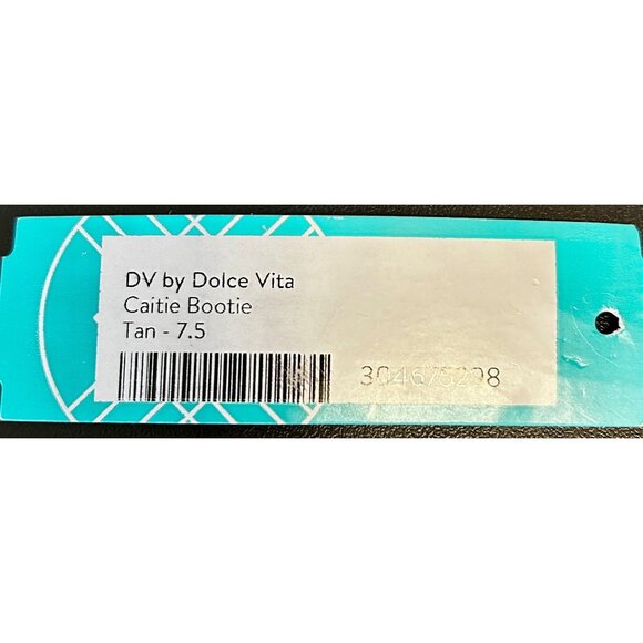 DV by Dolce Vita Catie Bootie Womens 7.5 Tan Suede Side Zip Fall Winter Fashion - Picture 2 of 5